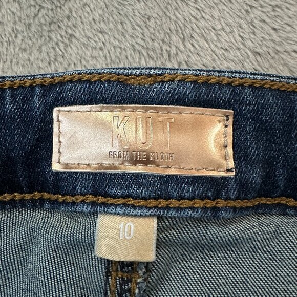 Kut From The Kloth Ana High Rise Flare Jeans Women's 10 Patch Pockets - Picture 3 of 8